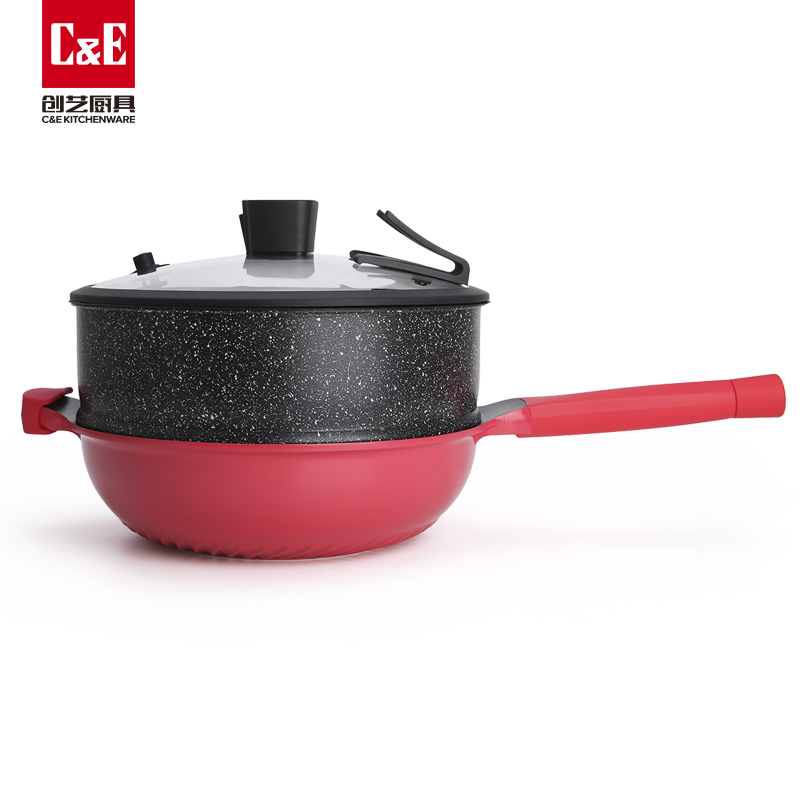 C&E創(chuàng)藝廚具微壓蒸炒鍋