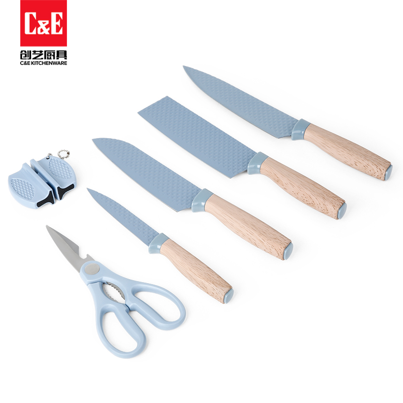C&E創(chuàng)藝廚具 盒裝木柄刀具
