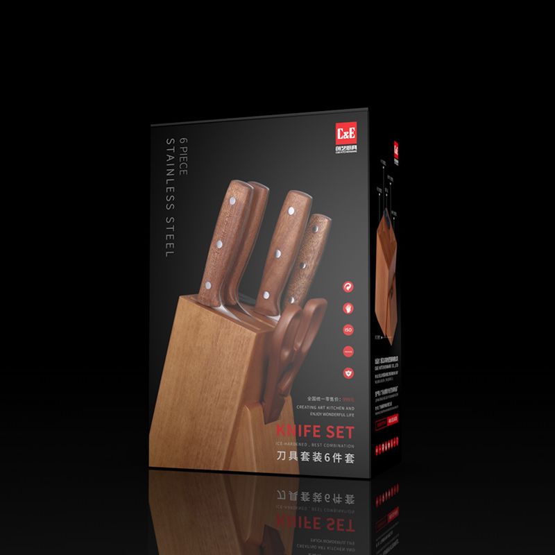C&E創(chuàng)藝廚具 沙比利刀具六件套